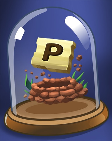 Letter 'P' Badge - Word Whomp HD