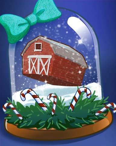 Snowy Barn Badge - Word Whomp HD