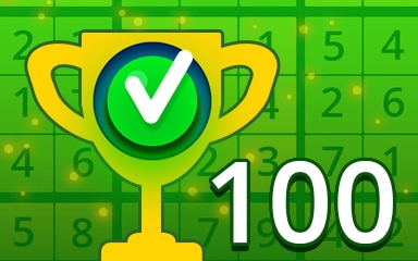 Pogo Daily Sudoku Weekly Special 100 Easy Badge