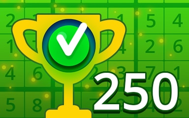 Pogo Daily Sudoku Weekly Special 250 Easy Badge