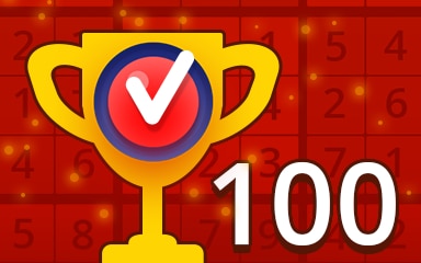 Pogo Daily Sudoku Weekly Special 100 Hard Badge