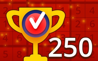 Pogo Daily Sudoku Weekly Special 250 Hard Badge