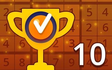 Pogo Daily Sudoku Weekly Special 10 Medium Badge