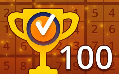 Pogo Daily Sudoku Weekly Special 100 Medium Badge