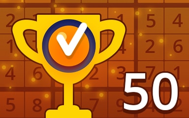 Pogo Daily Sudoku Weekly Special 50 Medium Badge