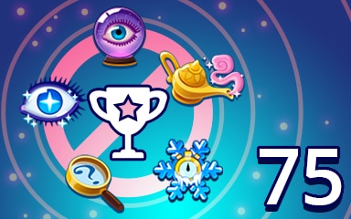 Pogo Daily Sudoku No Power-ups Weekly Special 75 Badge