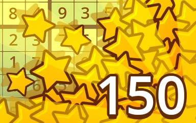 Pogo Daily Sudoku Stars Weekly Special 150 Badge