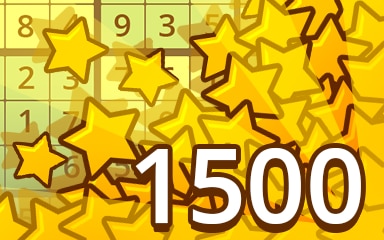 Pogo Daily Sudoku Stars Weekly Special 1500 Badge
