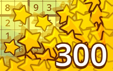 Pogo Daily Sudoku Stars Weekly Special 300 Badge