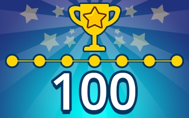 Pogo Daily Sudoku Weekly Special Puzzle 100 Badge