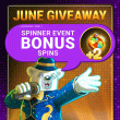 Lucky Spinner June Giveaway