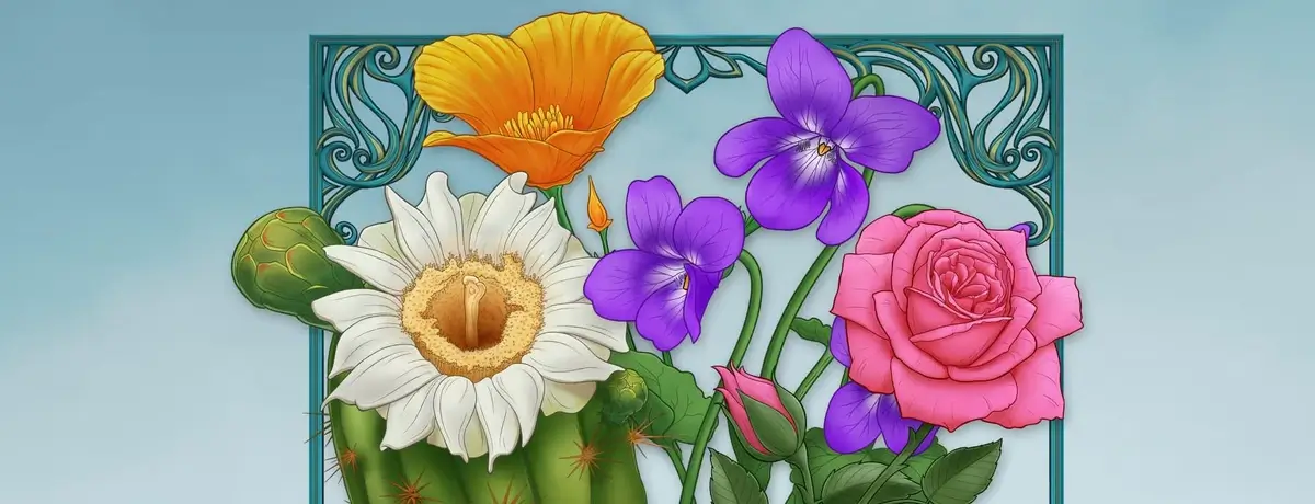 State Flowers Collection Week One