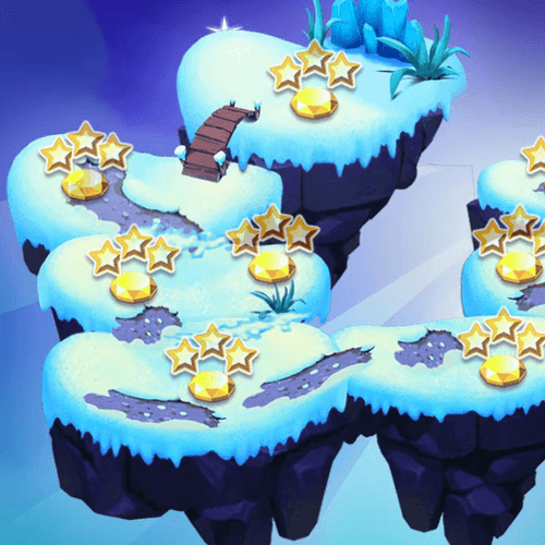 Bejeweled Stars Icy Hills Island