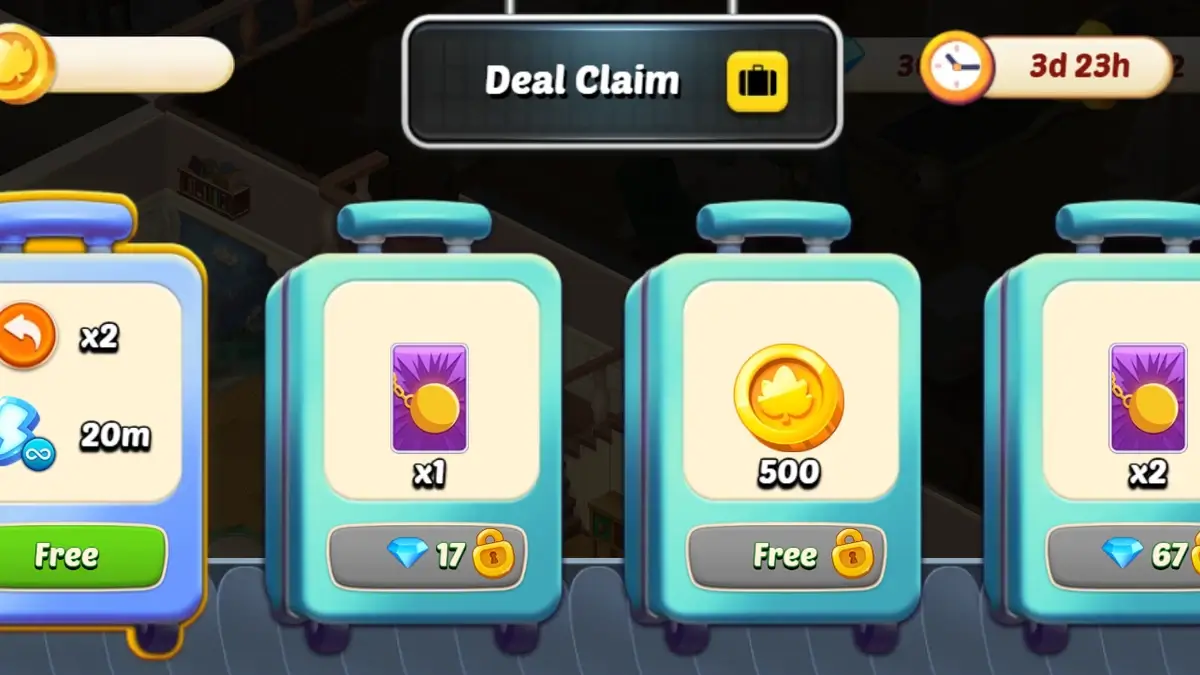 Solitaire Home Story Deal Claim